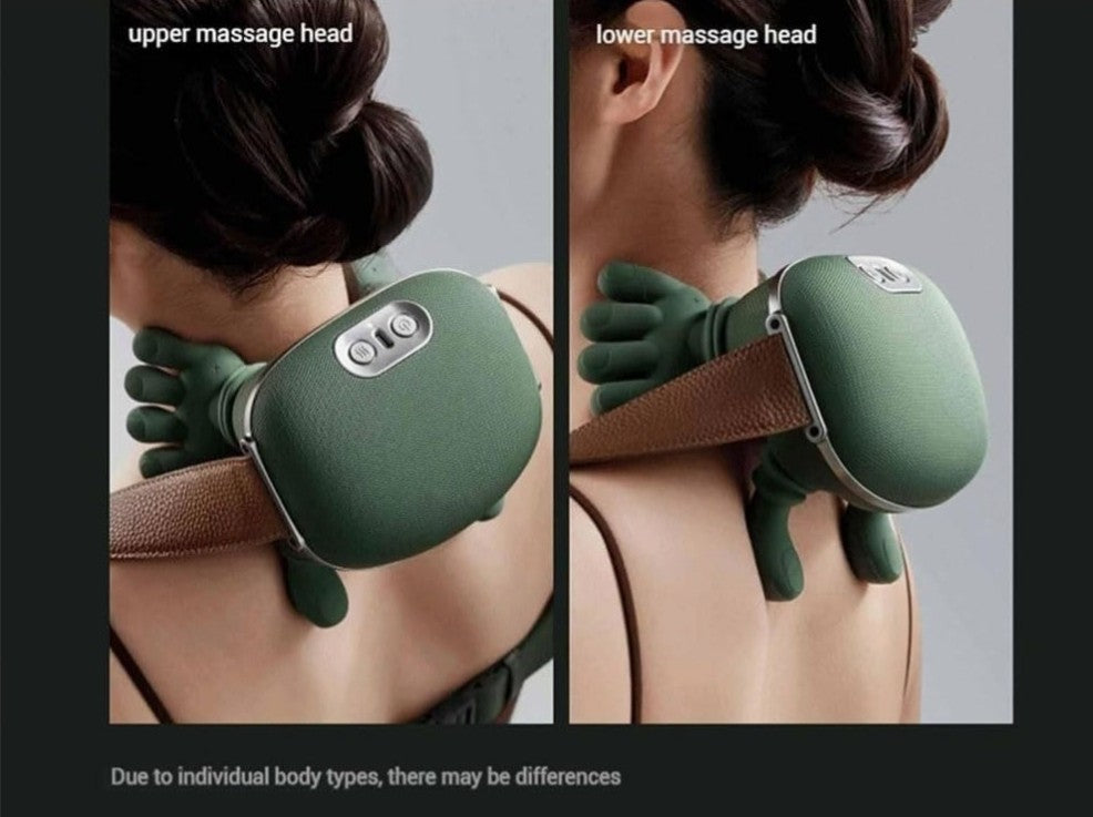 Bionic Heated Massager, Wireless Portable Neck & Back Massager