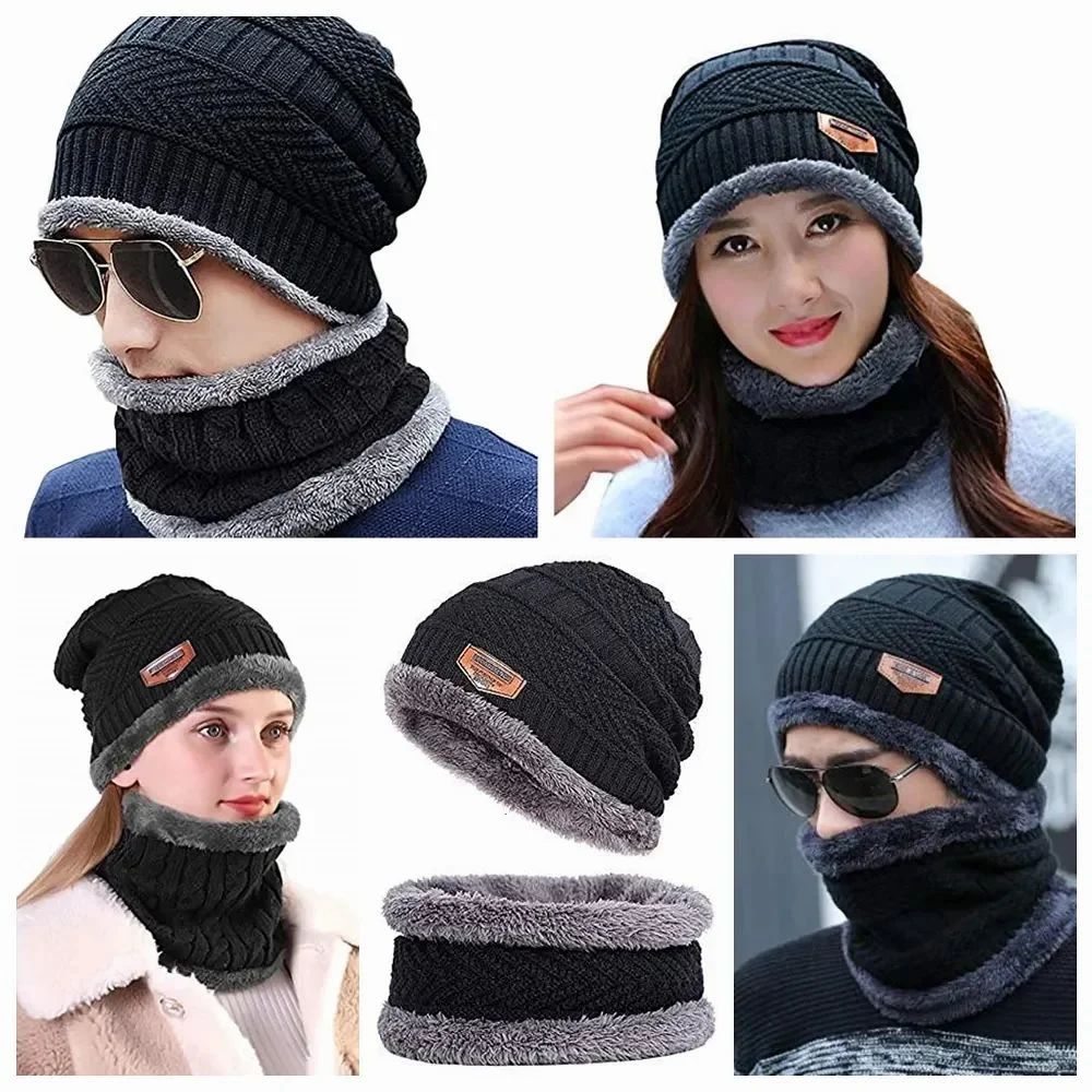 Unisex Woolen Cap Set
